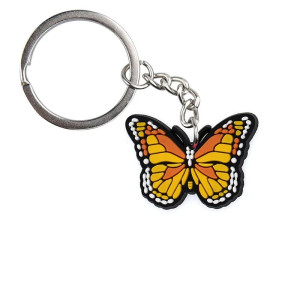 Portachiavi Farfalla in PVC Colorato - Idea Regalo per Zaino 🦋