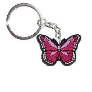 Portachiavi Farfalla in PVC Colorato - Idea Regalo per Zaino 🦋
