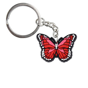 Portachiavi Farfalla in PVC Colorato - Idea Regalo per Zaino 🦋