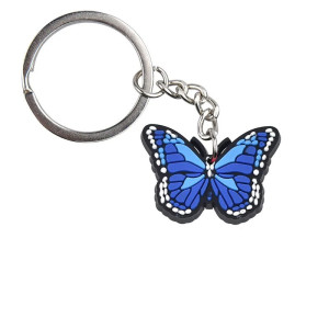 Portachiavi Farfalla in PVC Colorato - Idea Regalo per Zaino 🦋