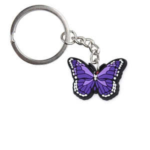 Portachiavi Farfalla in PVC Colorato - Idea Regalo per Zaino 🦋