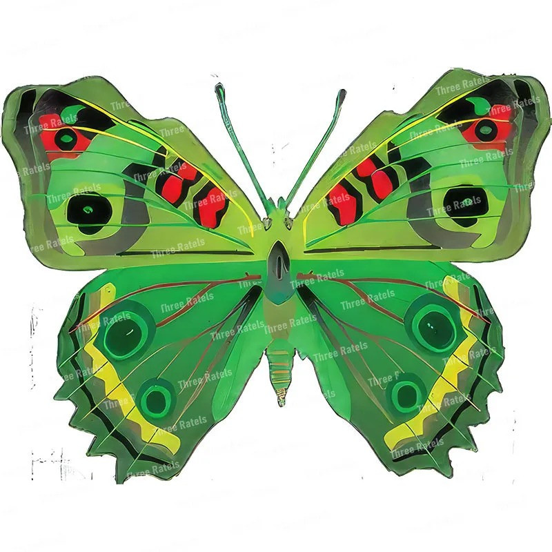 Adesivo Farfalla Multicolore in PVC - Decorazione Vivace e Durevole