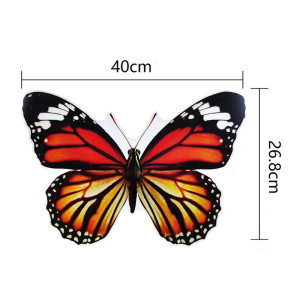 Sticker Farfalla Blu e Nera 14x11cm - Decorazione Mistica PVC