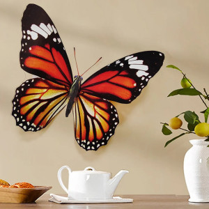 Sticker Farfalla Blu e Nera 14x11cm - Decorazione Mistica PVC