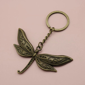 Portachiavi Libellula Argento - Idea Regalo Unica | 1001 Abeilles