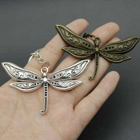 Portachiavi Libellula Argento - Idea Regalo Unica | 1001 Abeilles