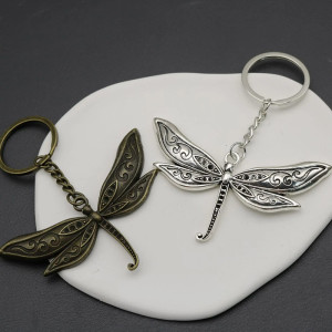 Portachiavi Libellula Argento - Idea Regalo Unica | 1001 Abeilles