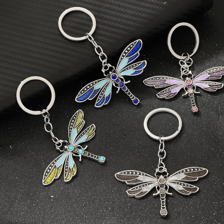 Portachiavi Libellula Colorata in Acrilico | Idea Regalo Originale