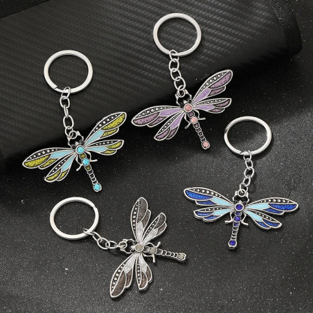 Portachiavi Libellula Colorata in Acrilico | Idea Regalo Originale