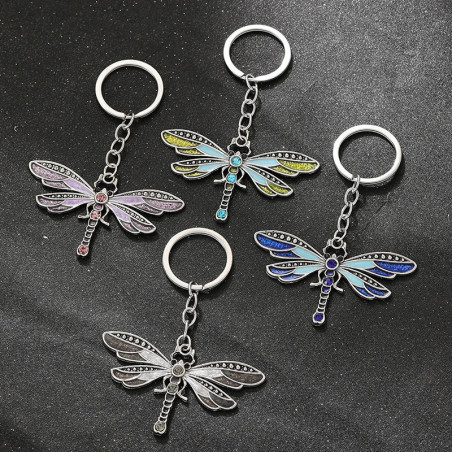 Portachiavi Libellula Colorata in Acrilico | Idea Regalo Originale
