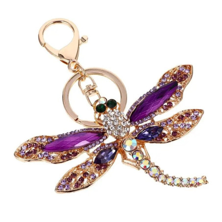 Portachiavi Libellula con Strass Colorati | 1001Abeilles.com