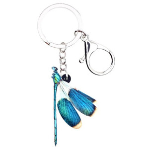 Portachiavi Libellula Blu | Idea Regalo Originale | 1001 Abeilles