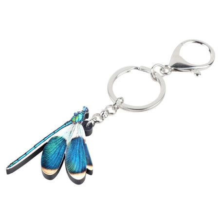 Portachiavi Libellula Blu | Idea Regalo Originale | 1001 Abeilles
