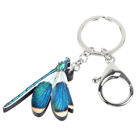 Portachiavi Libellula Blu | Idea Regalo Originale | 1001 Abeilles
