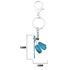 Portachiavi Libellula Blu | Idea Regalo Originale | 1001 Abeilles