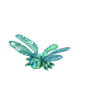 Decorazione Figurine Libellule 3D - Set da 10 | Effetto Metallico