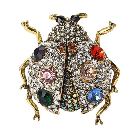 Spilla Coccinella Scintillante | Gioiello Unico Idea Regalo