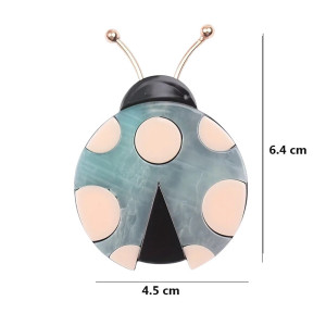 Spilla Coccinella Eleganza Pastello - Accessorio Chic 3 Colori