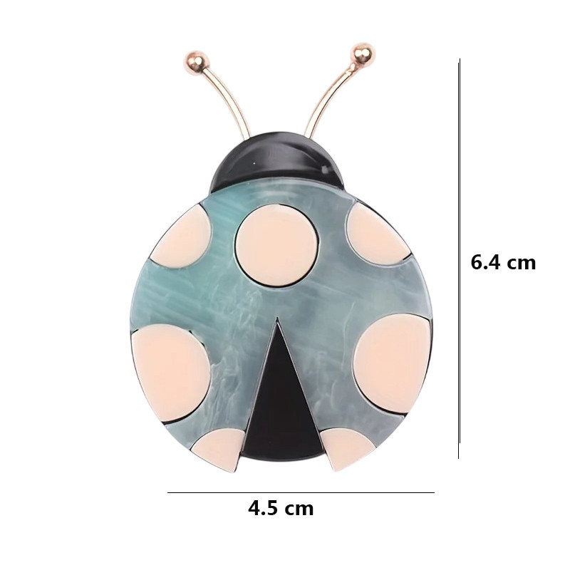 Spilla Coccinella Eleganza Pastello - Accessorio Chic 3 Colori