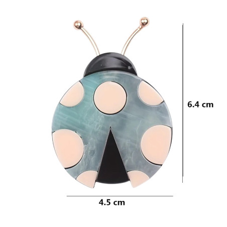Spilla Coccinella Eleganza Pastello - Accessorio Chic 3 Colori