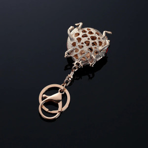 Portachiavi Coccinella con Zirconi | Idea Regalo Donna Unica