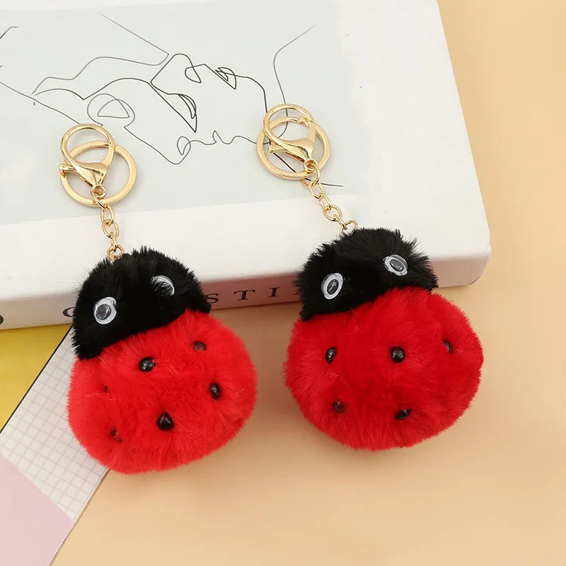 Portachiavi Coccinella Peluche Grande | Idea Regalo Originale