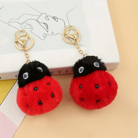 Portachiavi Coccinella Peluche Grande | Idea Regalo Originale