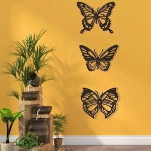 Adesivo Farfalla Ali Bianco e Nero in Vinile | 1001ABEILLES