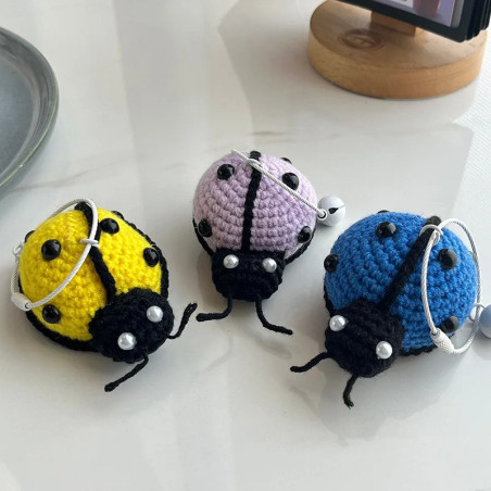 Portachiavi Coccinella Uncinetto | Idea Regalo Originale