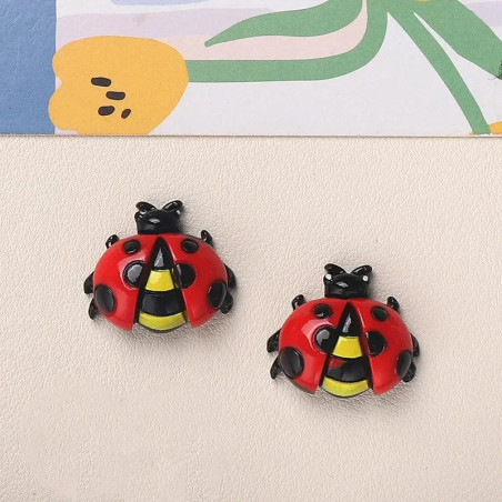 Statuine Coccinella in Resina – Set da 10 per Fai da Te