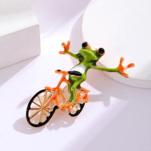 Spilla Rana Ciclista | Idea Regalo Originale e Divertente