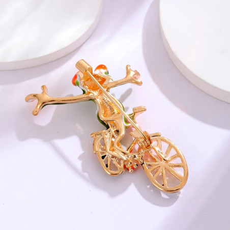 Spilla Rana Ciclista | Idea Regalo Originale e Divertente