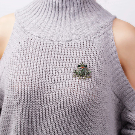 Spilla Rana Reale: Gioiello Originale e Idea Regalo Donna