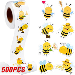 Adesivi Ape Divertenti (Rotolo 500 pz) | Idea Regalo Originale