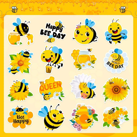 Rotolo 500 Adesivi Ape | Sticker per Apicoltori e Fai da Te