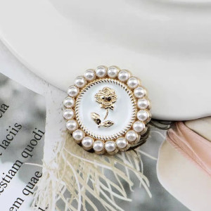 Bottone Vintage 'Rosa Imperiale' | Set da 10 Accessori Chic