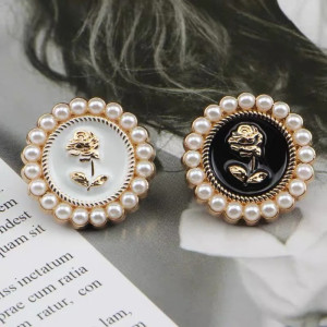 Bottone Vintage 'Rosa Imperiale' | Set da 10 Accessori Chic