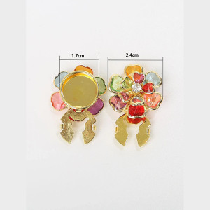 Copribottone "Fiore Scintillante" – Eleganza e Stile | Idea Regalo