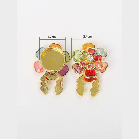 Copribottone "Fiore Scintillante" – Eleganza e Stile | Idea Regalo