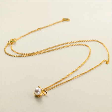 Collana Ape Eleganza con Perla in Argento Sterling 925