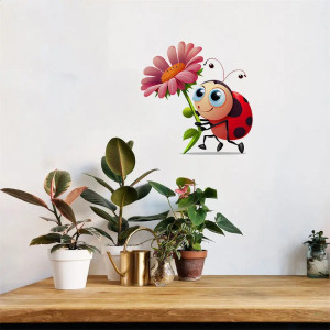 Adesivo Coccinella 'Tenera Fiorista' | Sticker PVC Originale