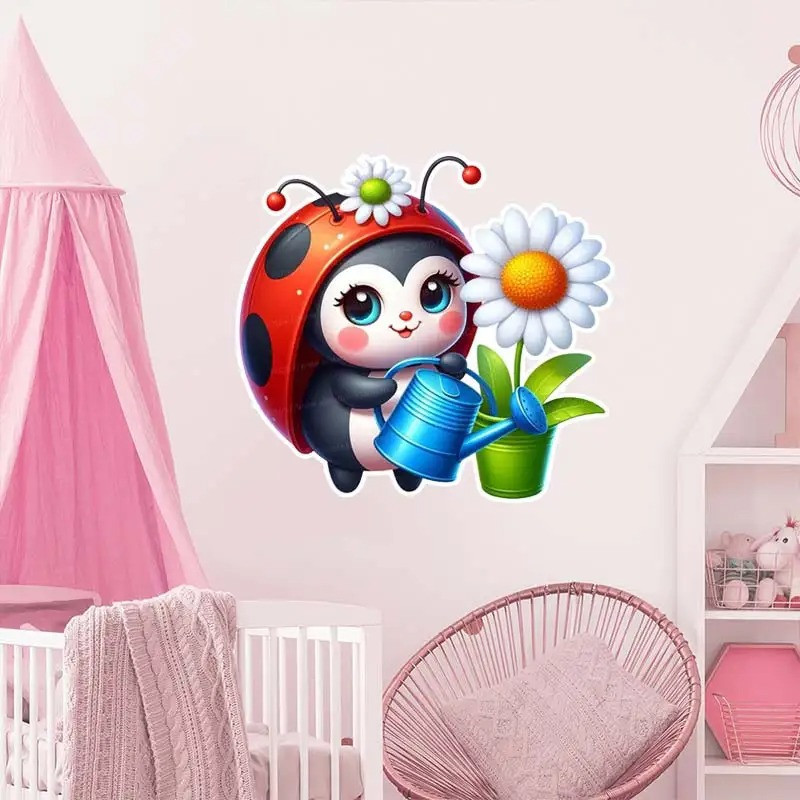 Adesivo Coccinella 'Guardiana del Giardino' | Sticker Carino