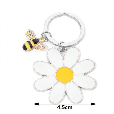 Portachiavi Ape & Margherita | Idea Regalo Donna Originale