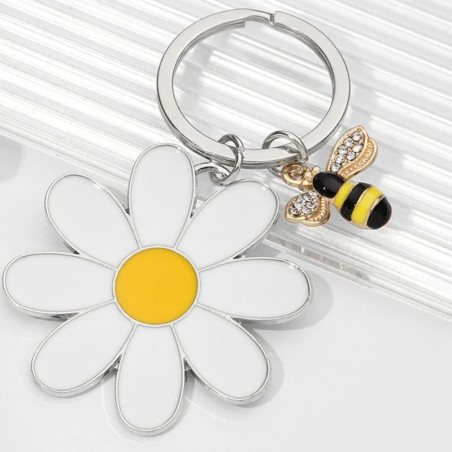 Portachiavi Ape & Margherita | Idea Regalo Donna Originale