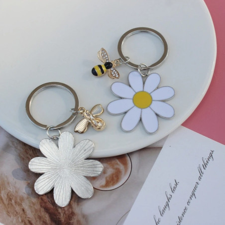 Portachiavi Ape & Margherita | Idea Regalo Donna Originale