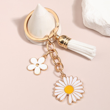Portachiavi Margherita Elegante | Idea Regalo Donna Originale