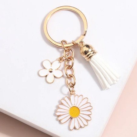 Portachiavi Margherita Elegante | Idea Regalo Donna Originale