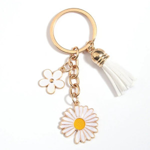 Portachiavi Margherita Elegante | Idea Regalo Donna Originale