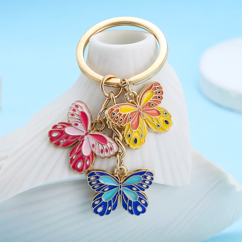 Portachiavi Farfalla "Trio Incantato" | Idea Regalo Donna