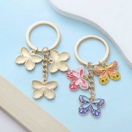 Portachiavi Farfalla "Trio Incantato" | Idea Regalo Donna